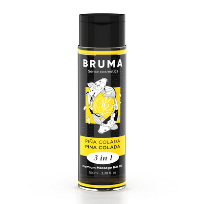 Bruma – Huile de massage premium effet chaleur – Saveur Piña Colada – 3-en-1 – 100 ml