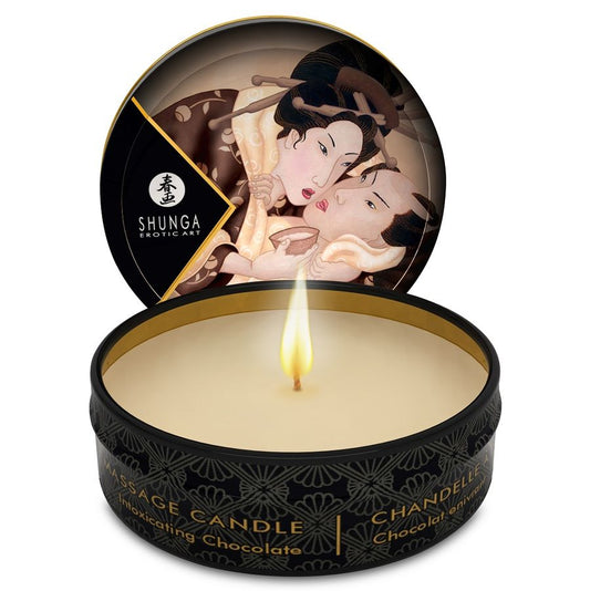 Shunga – Bougie de massage Mini Caress Chocolat – 30 ml
