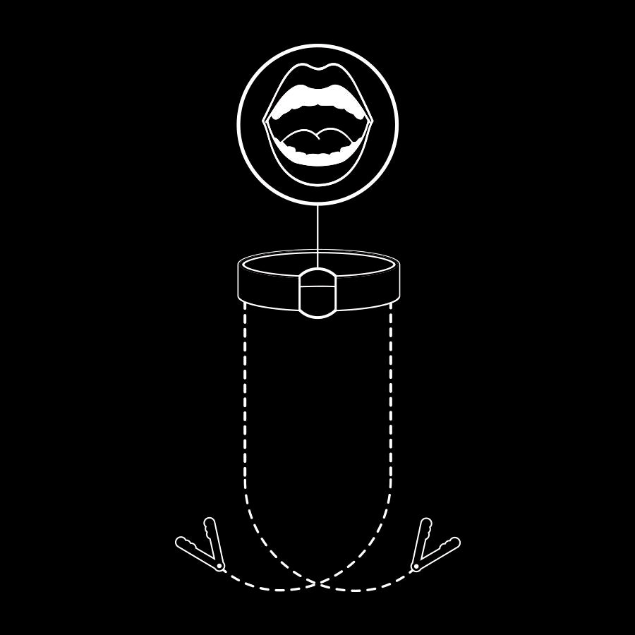 Fetish Submissive – Anneau bâillon & pinces tétons
