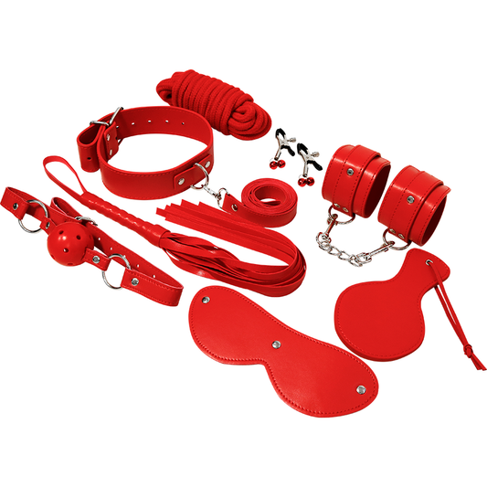 Kit BDSM série rouge – Experience – 10 accessoires – Initiation bondage