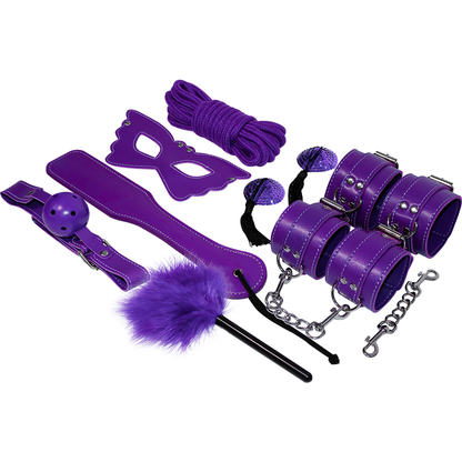 Kit BDSM série violet – Experience – 11 pièces – Domination & douceur