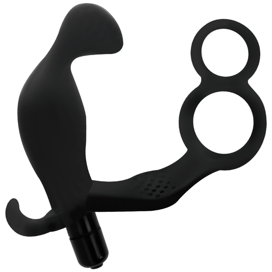 Plug anal avec double anneau pénis et testicules – Addicted Toys