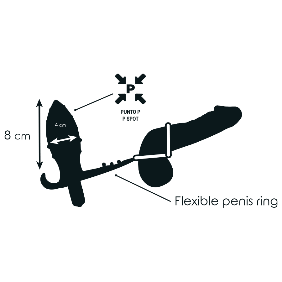 Plug anal avec double anneau – Addicted Toys