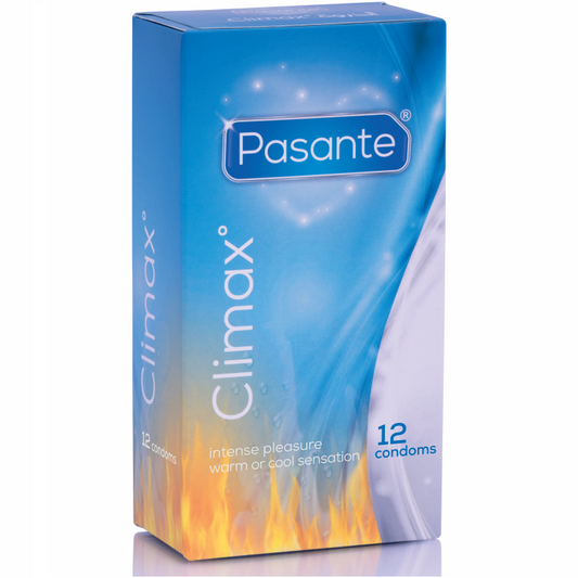 Pasante – Préservatifs Climax effet chaud/froid – 12 unités