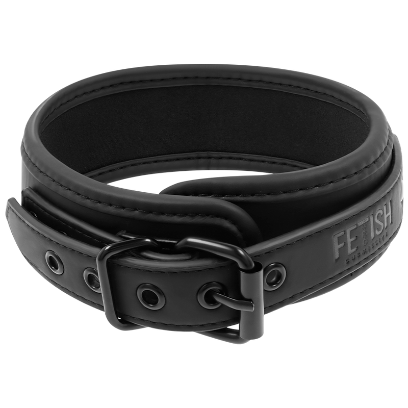 Fetish Submissive – Collier chaîne doublure néoprène