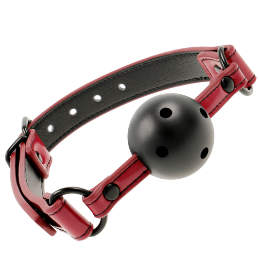Fetish Submissive – Baillon respirant en cuir