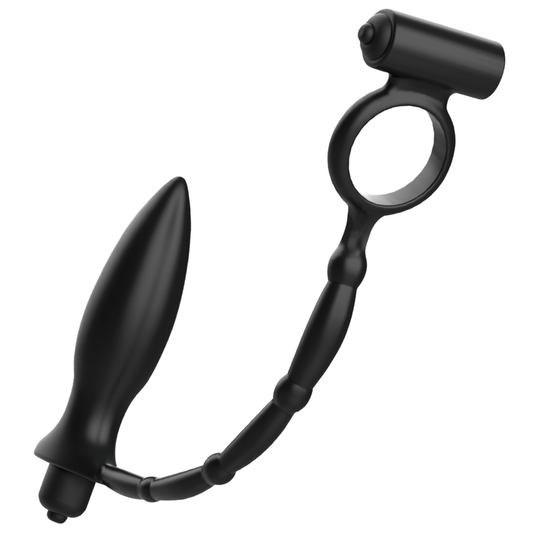 Plug anal avec anneau vibrant – Addicted Toys – Stimulation anale et clitoridienne